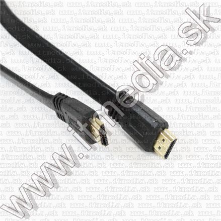 Image of HDMI v1.4 cable 5m GOLD *FLAT* BLISTER (IT8197)